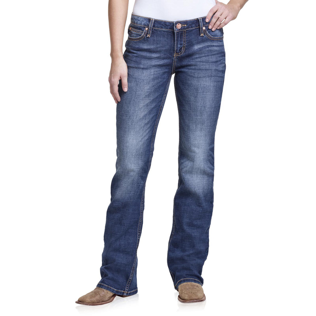 Wrangler® Retro Mae Mid-Rise Bootcut Jean – Dark Blue (09MWZMS)