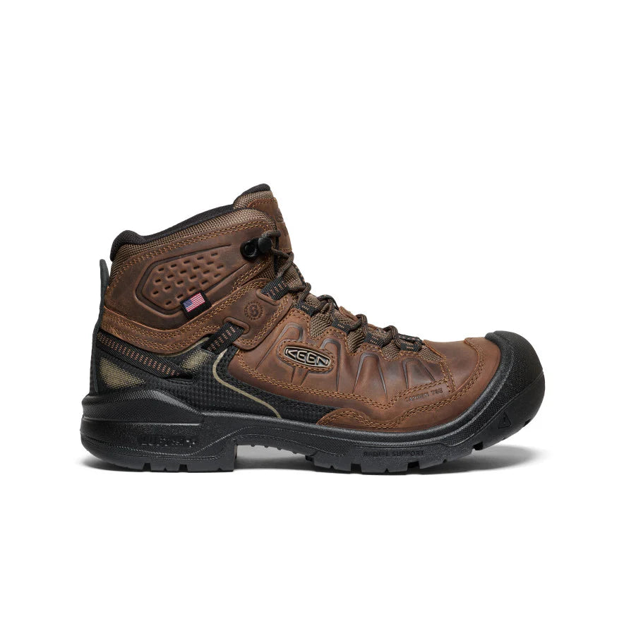 KEEN Targhee IV Mid Work Waterproof Boot – Dark Earth/Black 1030865