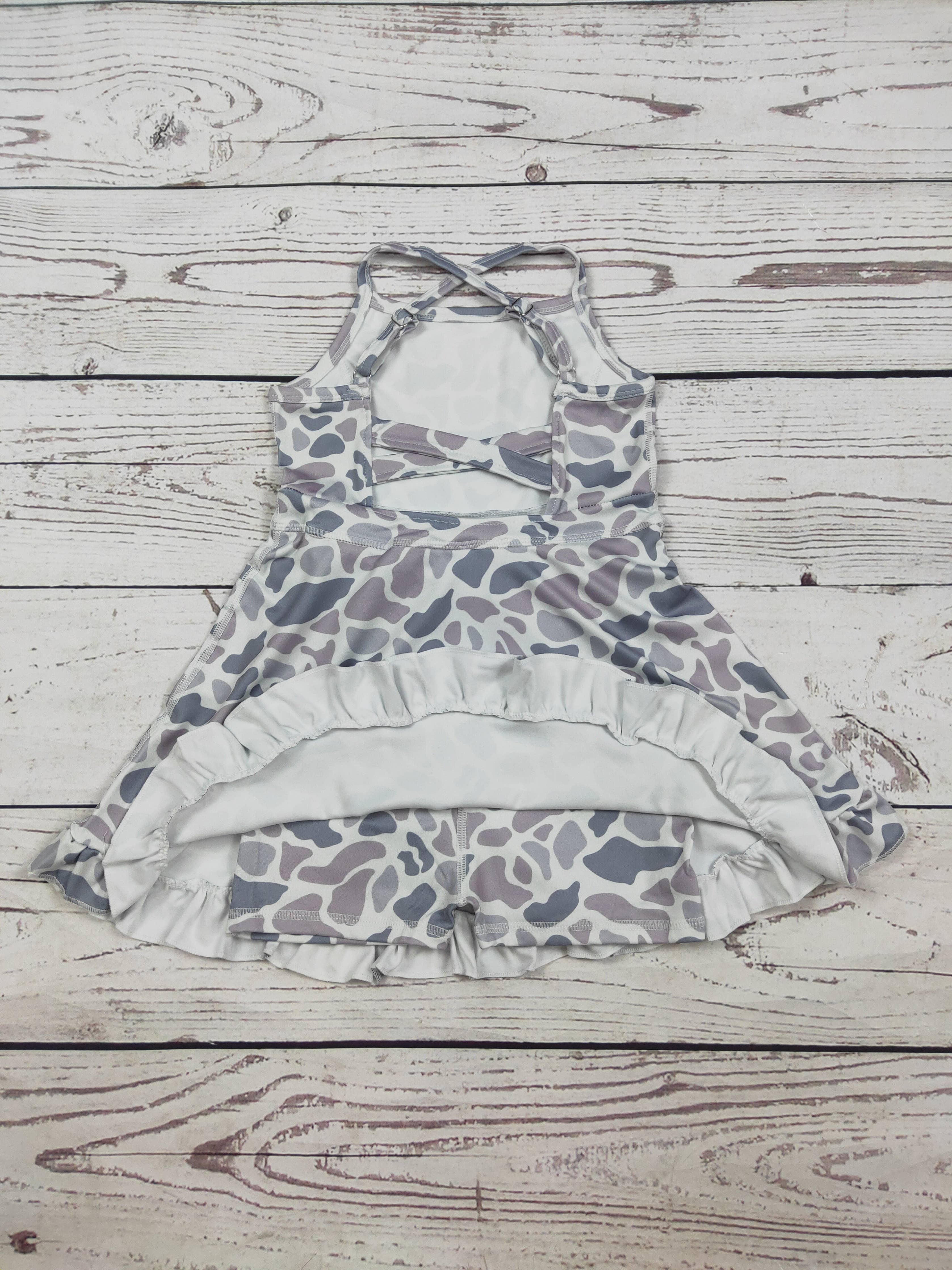 Baby Girls Camouflage Printed Athletic Dresses: 3-6M