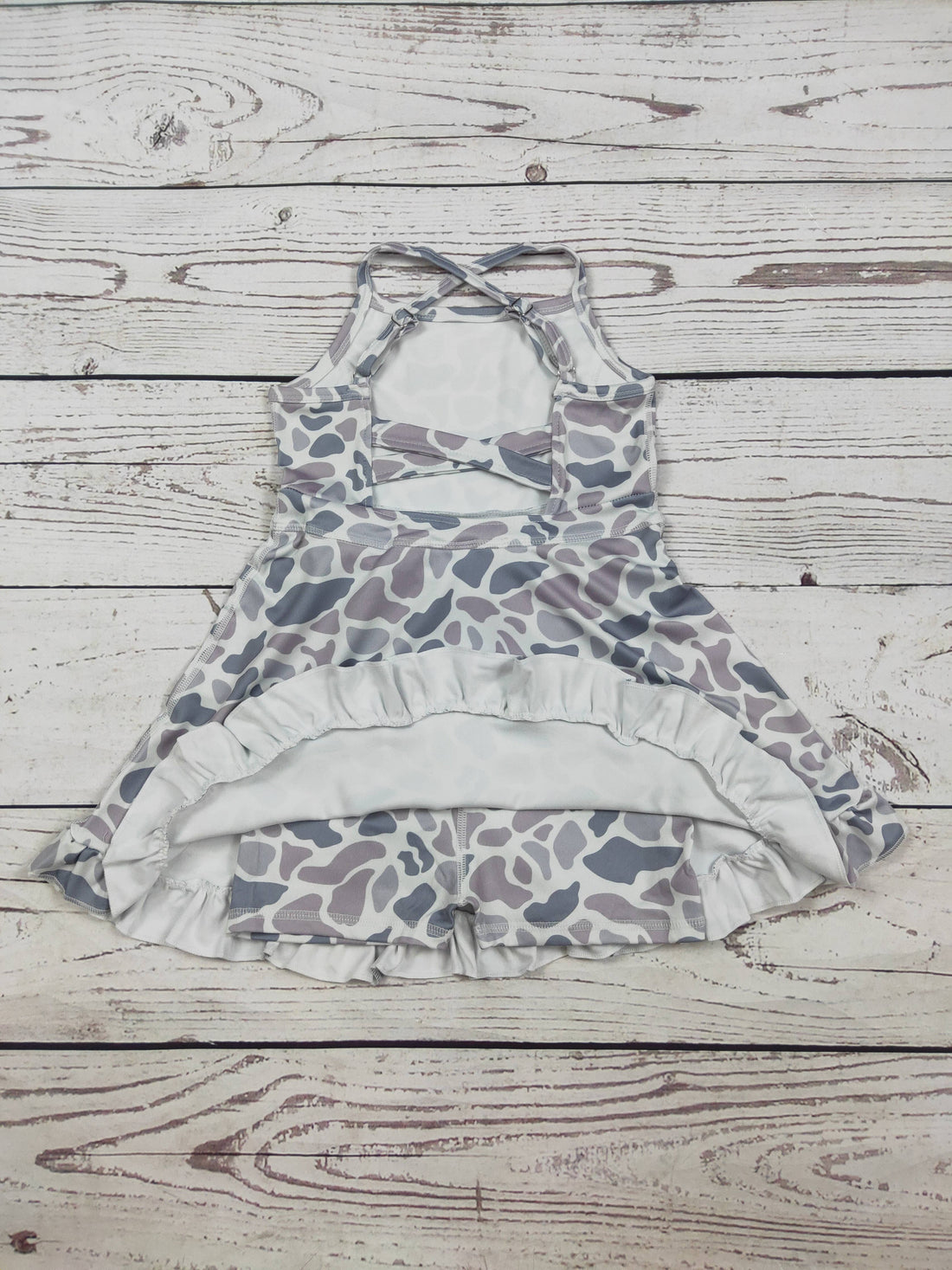 Baby Girls Camouflage Printed Athletic Dresses: 3-6M