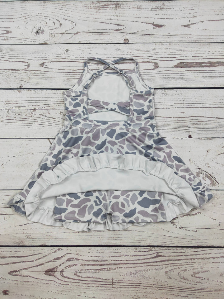 Baby Girls Camouflage Printed Athletic Dresses: 3-6M