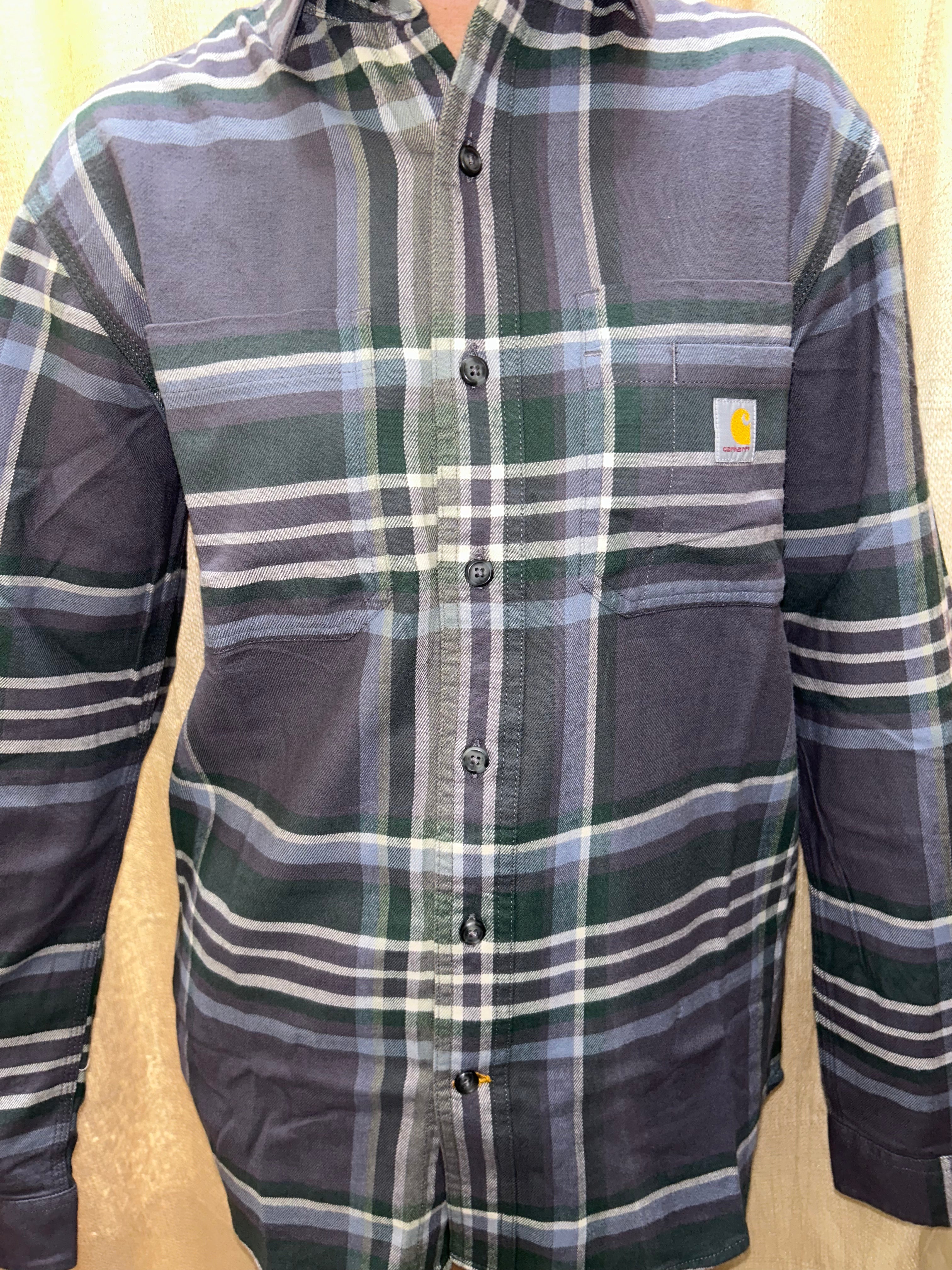 Carhartt Rugged Flex Midweight Flannel Plaid Shirt – Relaxed Fit (107010)