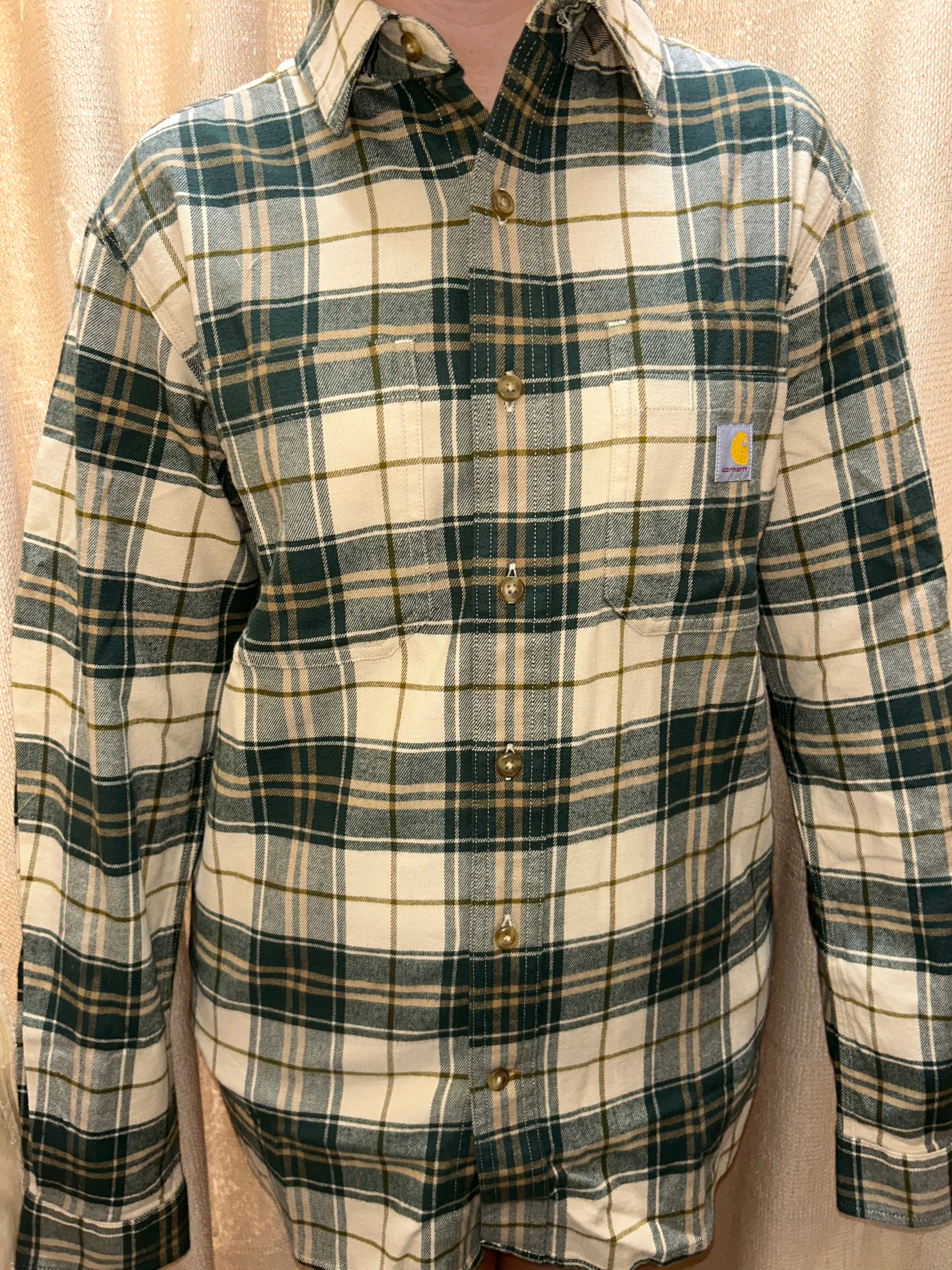 Carhartt Rugged Flex Midweight Flannel Plaid Shirt – Relaxed Fit (107010)