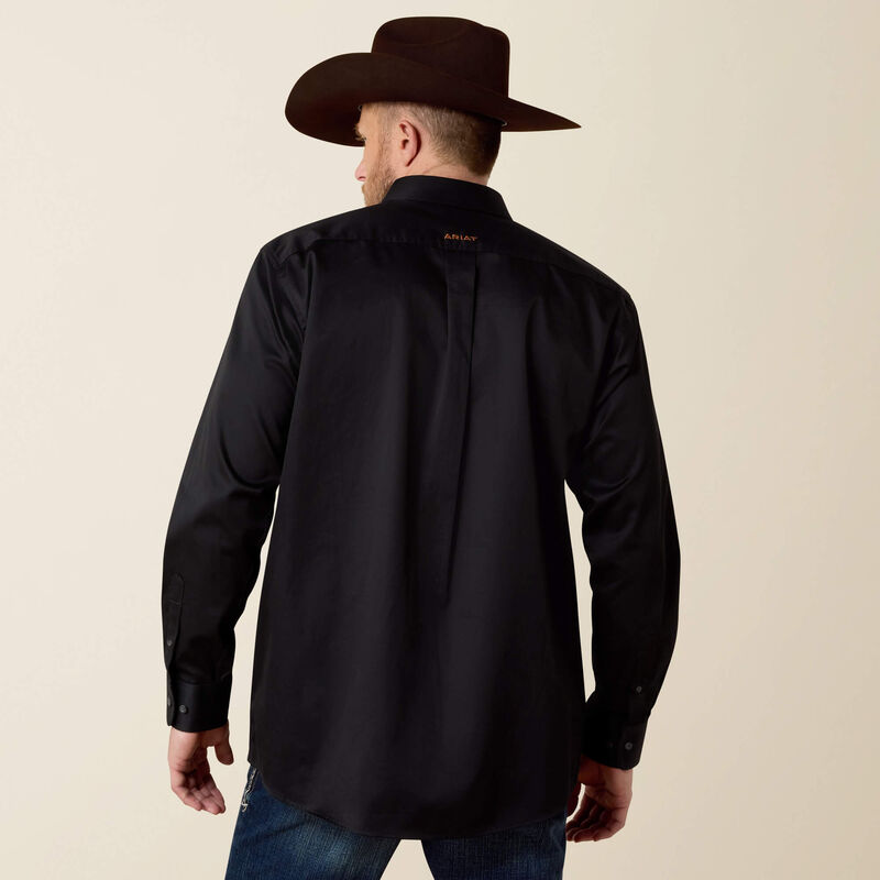 Ariat Solid Twill Classic Fit Shirt – Black (10000502)
