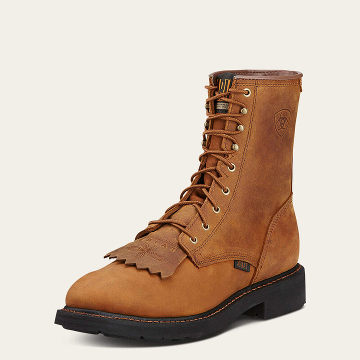 Ariat Cascade 8-Inch Work Boot – Aged Bark (D-Width, Medium Fit) 10002418