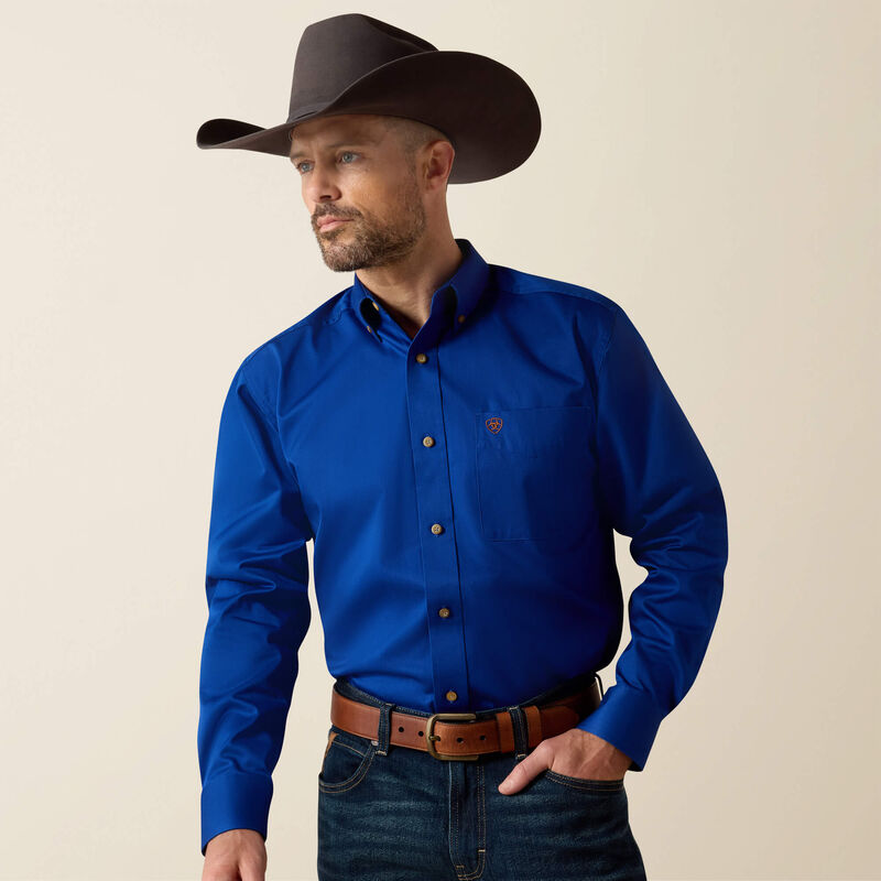 Ariat Solid Twill Classic Fit Shirt – Ultramarine 10006660