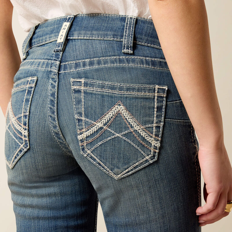 Ariat R.E.A.L. Mid Rise Icon Stackable Straight Leg Jean – 10017217