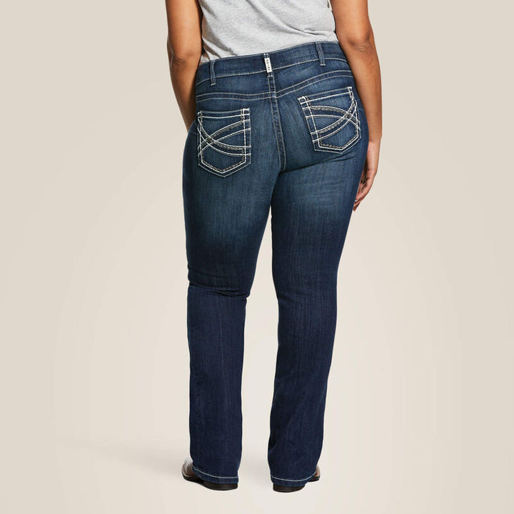 Ariat REAL Mid Rise Boot Cut Jean – Marine (10017510)