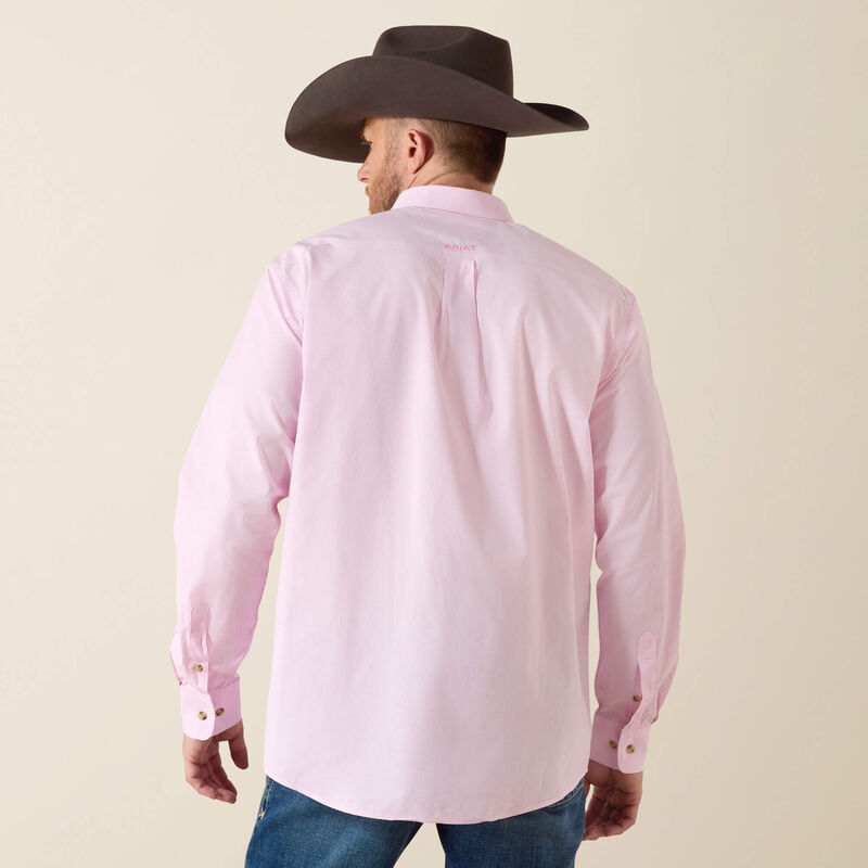 Ariat Pro Series Solid Twill Classic Fit Shirt – Prism Pink 10023596