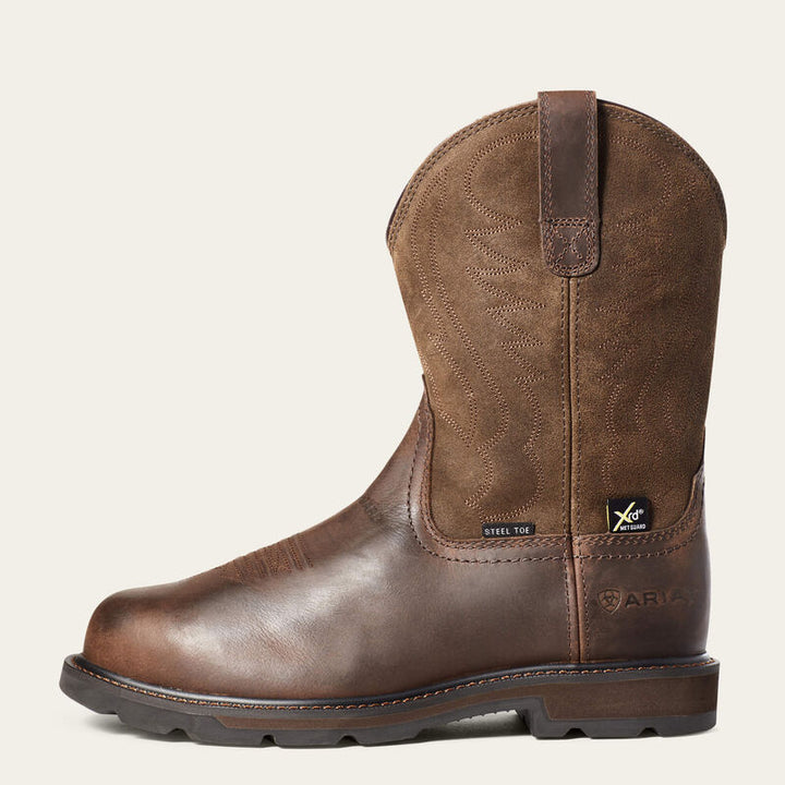 Ariat 10036107 Info Brown Leather Work Boot – Medium Width METGARD