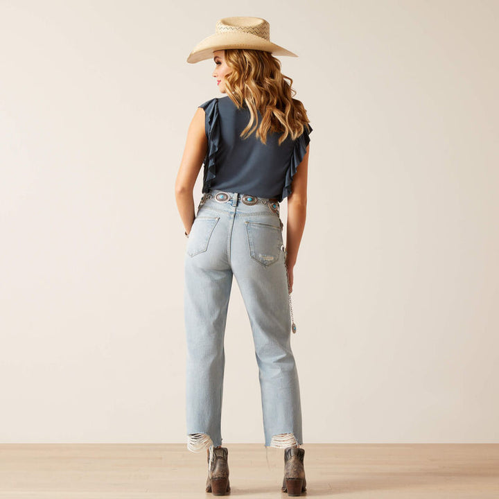 Ariat Ultra High-Rise Tomboy Straight Jean – Mykonos 10045187