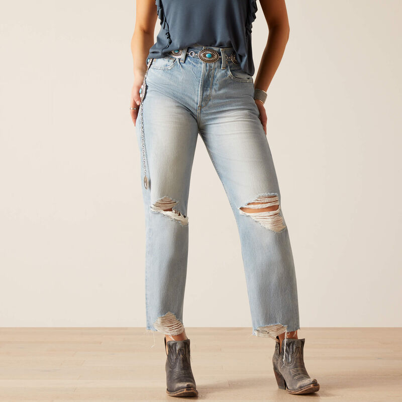 Ariat Ultra High-Rise Tomboy Straight Jean – Mykonos 10045187