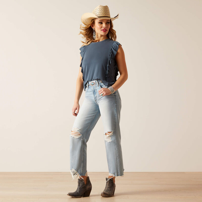 Ariat Ultra High-Rise Tomboy Straight Jean – Mykonos 10045187