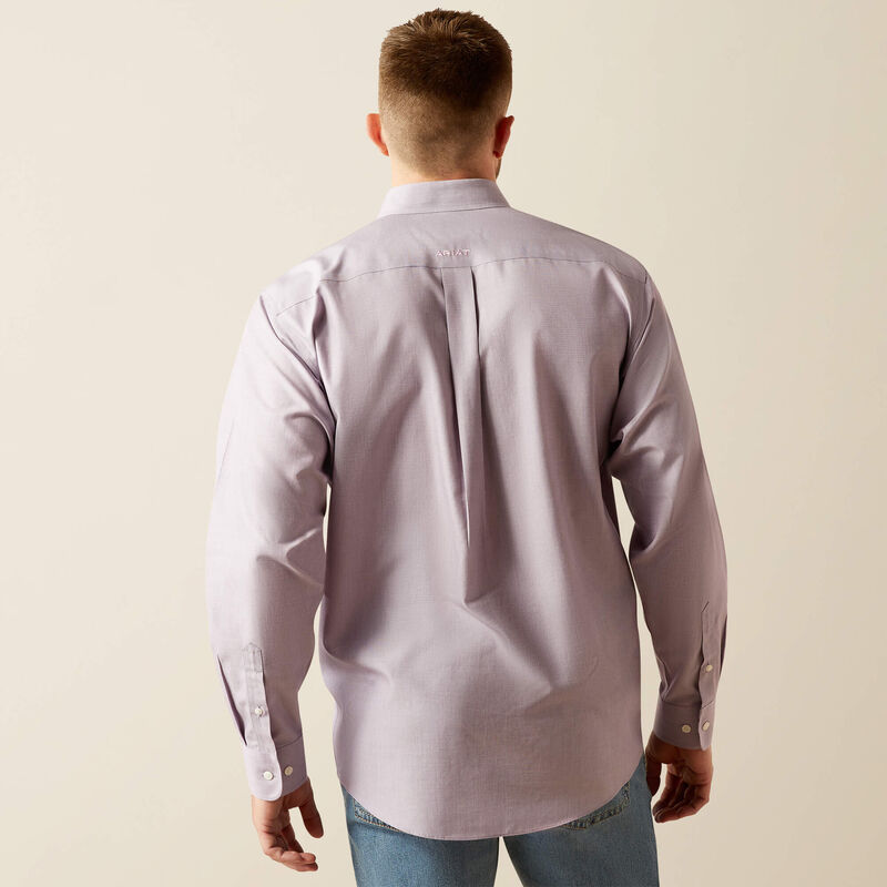 Ariat Wrinkle Free Solid Classic Fit Shirt – Lilac (10058805)