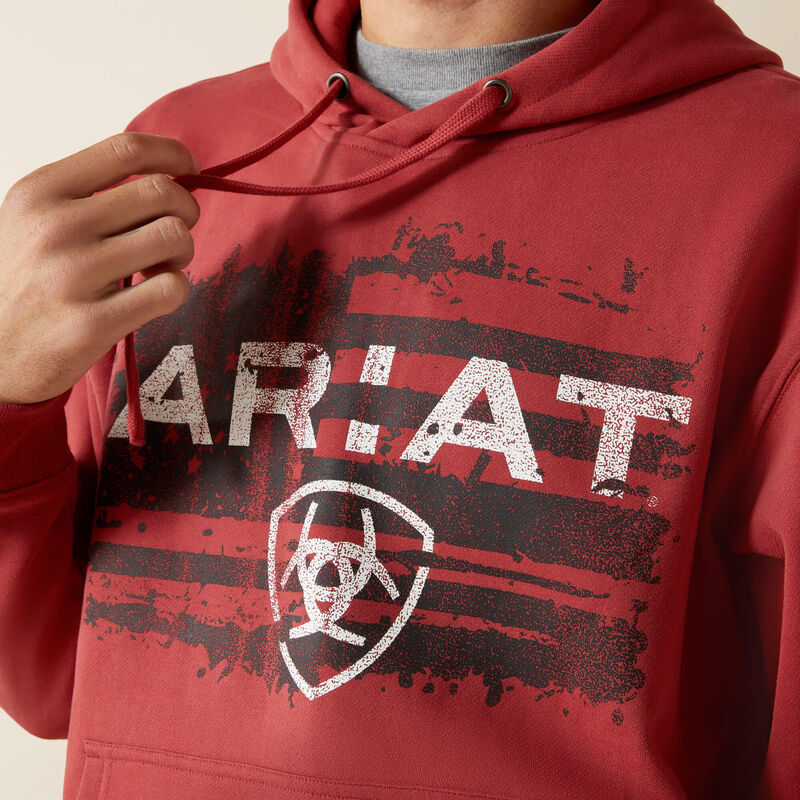 Ariat® Shield Steerhead Hoodie – Brick Red (P33337)