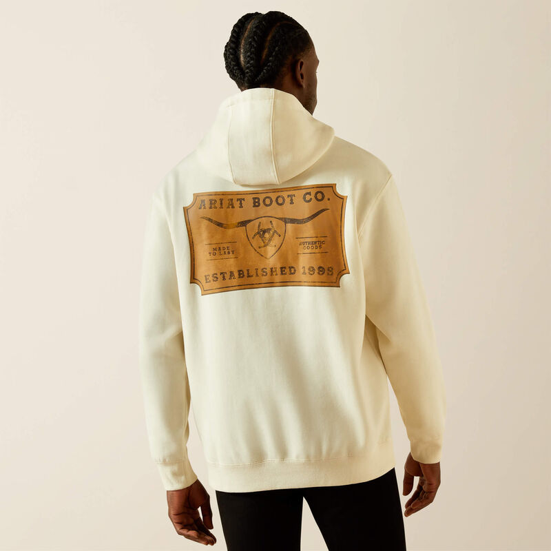 Ariat® Shield Steerhead Hoodie – Oatmeal (P33342)