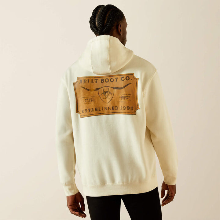 Ariat® Shield Steerhead Hoodie – Oatmeal (P33342)