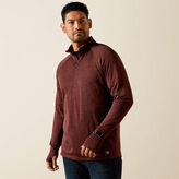 Rebar Gridwork Baselayer ¼-Zip – Bitter Chocolate (Style P27969)
