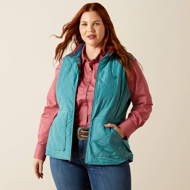 Ariat® Dilon 2.0 Reversible Insulated Vest – Grey Geo Serape (P34036)