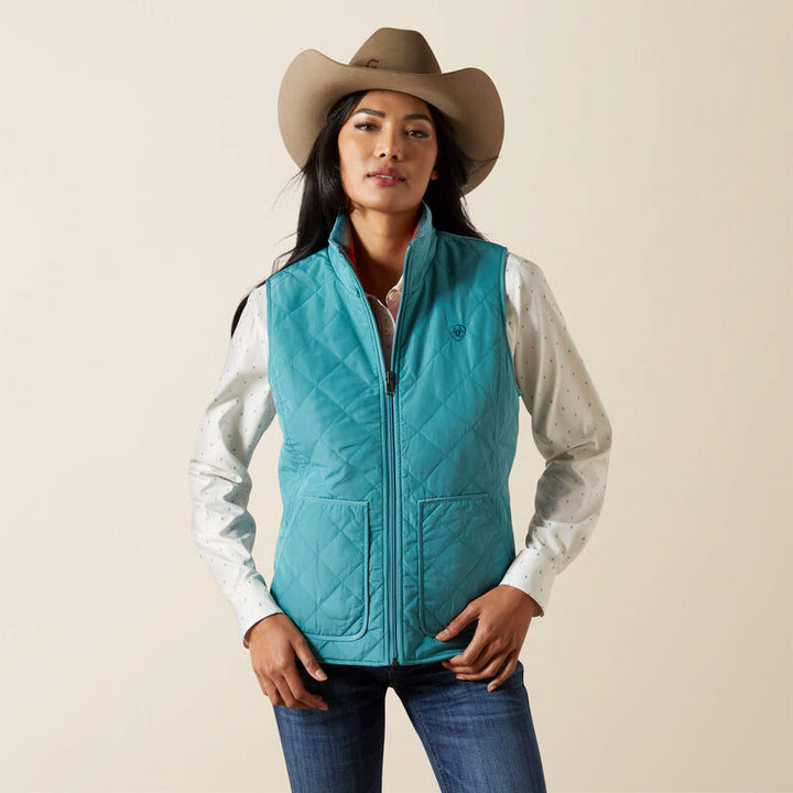 Ariat® Dilon 2.0 Reversible Insulated Vest – Grey Geo Serape (P34036)