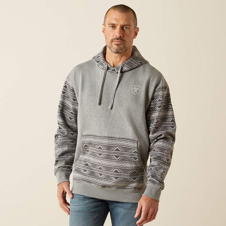 Ariat® Geo Serape Pullover Hoodie – Grey Geo Serape (P34097)