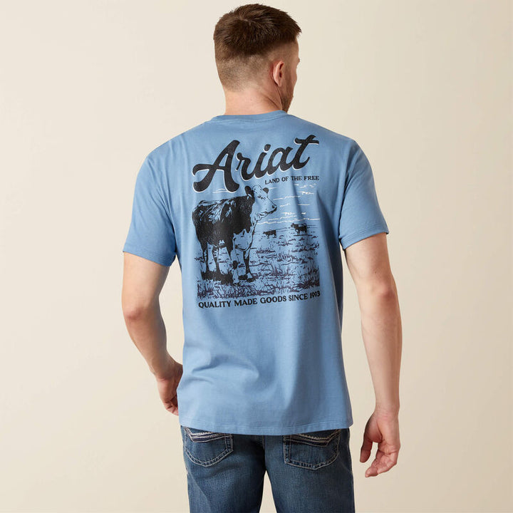 Ariat Cattle Co. T-Shirt – Men’s Western Graphic Tee (10065896)