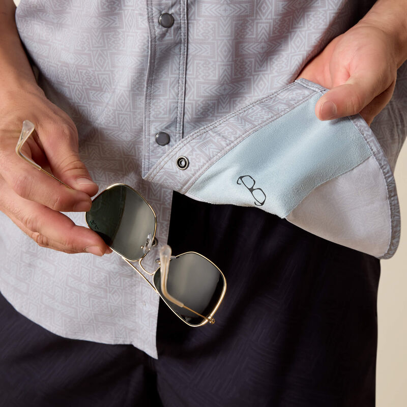 Ariat Printed VentTEK Western Fitted Snap Shirt – Sky Rocket | 10071044