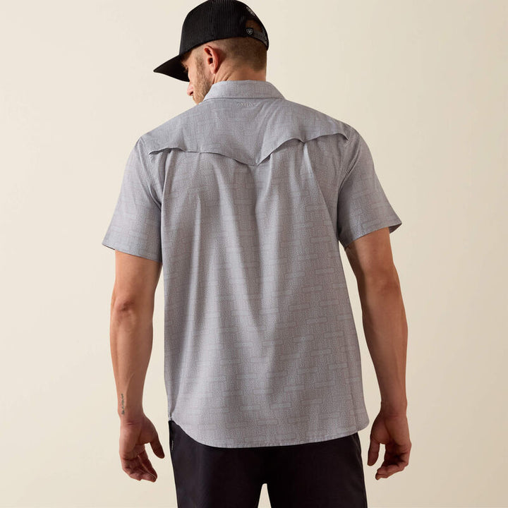 Ariat Printed VentTEK Western Fitted Snap Shirt – Sky Rocket | 10071044