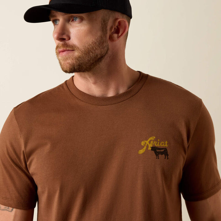 Ariat BBQ Smoke Classic Fit T-Shirt – Men’s Everyday Western Tee (10071197)
