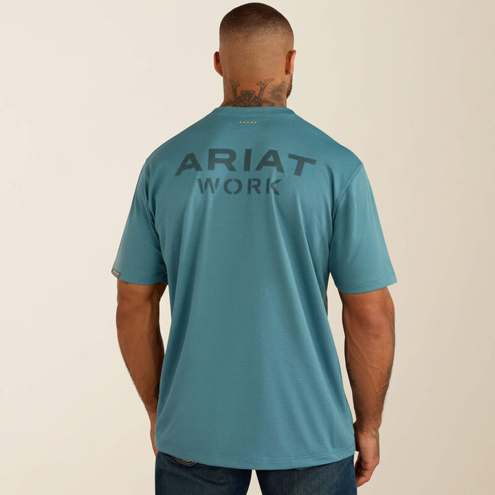 Ariat® Men’s Rebar® Heat Fighter™ Textured Logo T-Shirt (10071313)