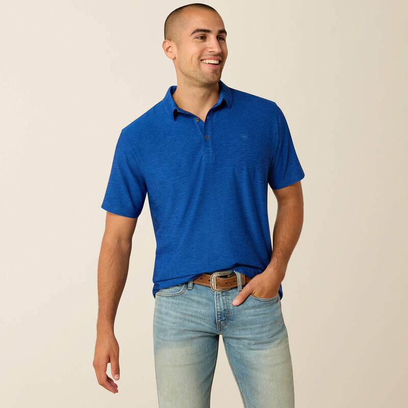 Ariat Charger 2.0 Fitted Performance Polo – Blue Quartz | 10071491