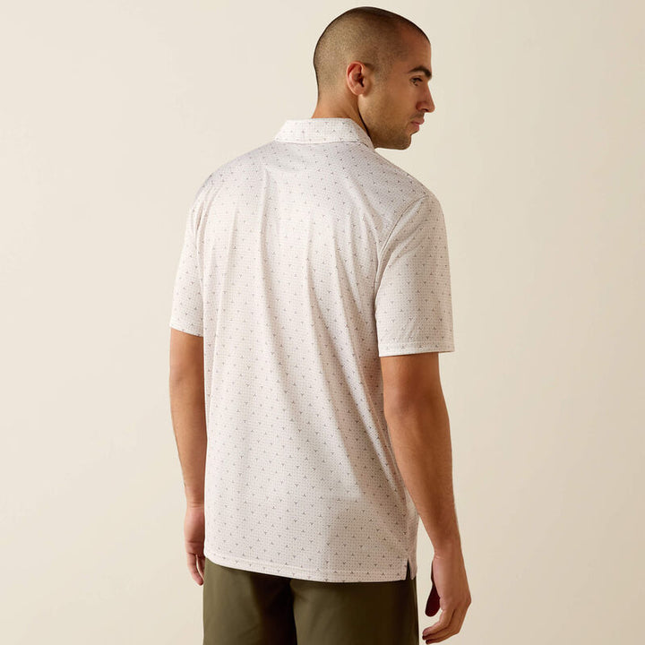 Ariat All Over Print Polo – Men’s Performance Western Polo (10071496)
