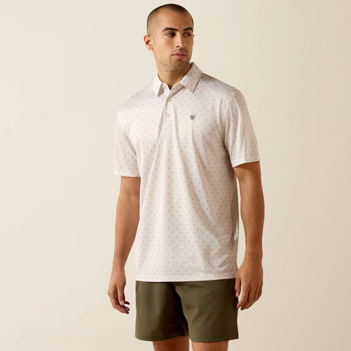 Ariat All Over Print Polo – Men’s Performance Western Polo (10071496)