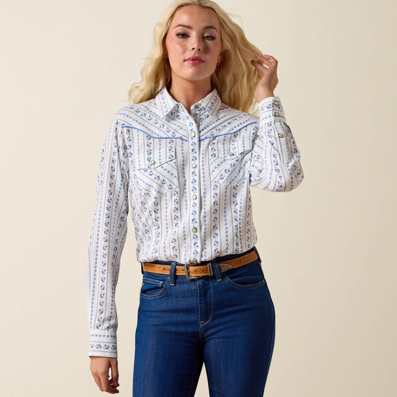 YTH Grace Shirt BLOSSOM STRIPE 10073447