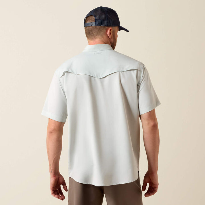 MNS Western VentTEK Classic Fit Shirt AQUA HEATHER 10073498