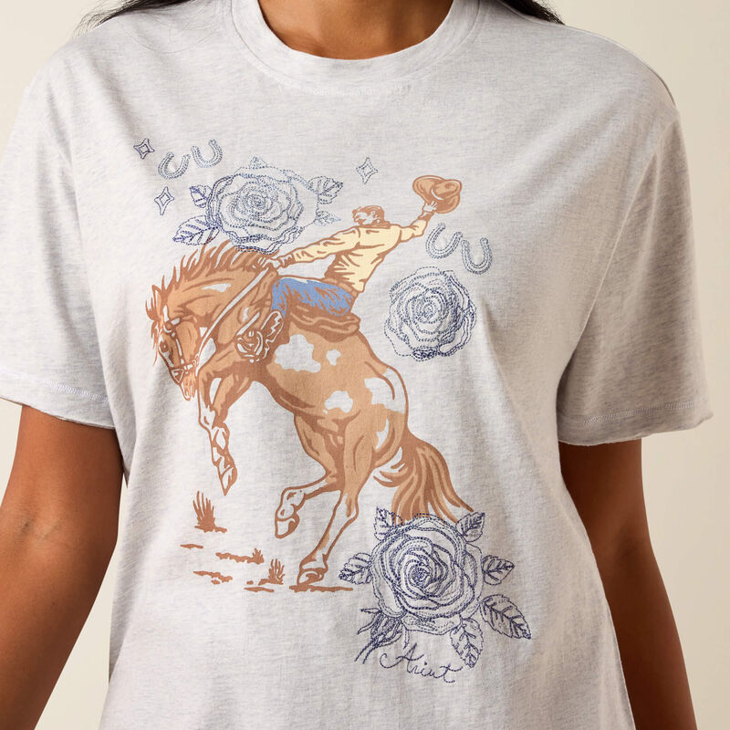 WOMENS ARIAT COWBOY ROSE TEE: 10073556