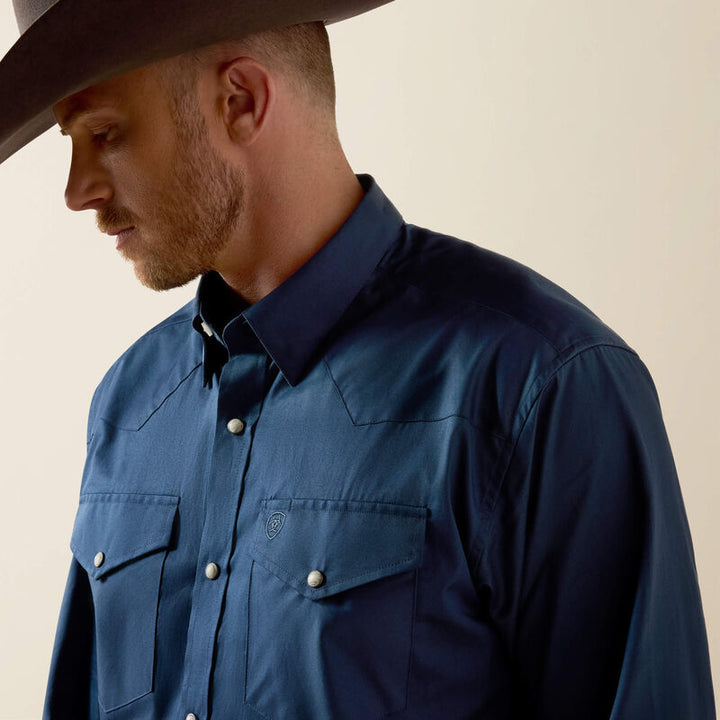 MENS ARIAT LTWHT TWILL LS PEARL SNAP: 10073614