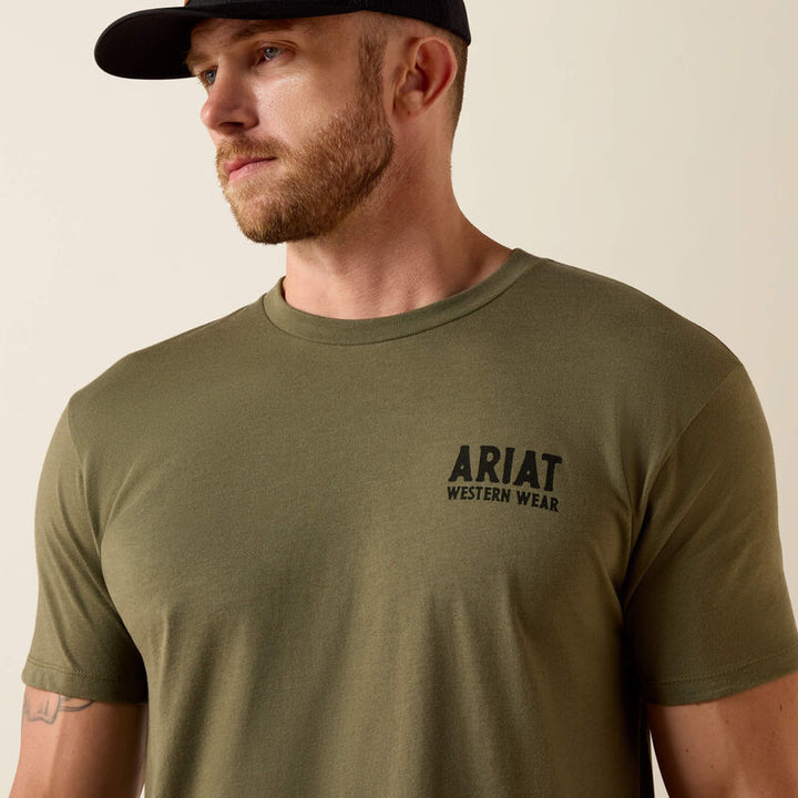 Ariat Outline Shop T-Shirt – Men’s Everyday Western Graphic Tee (10073962)