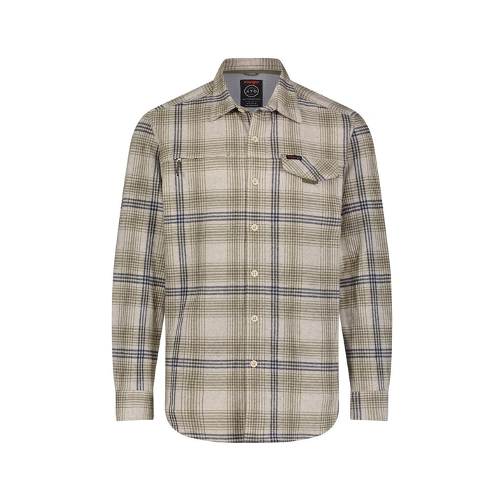 Wrangler ATG Campsite Plaid Shirt – Stone (112365653)