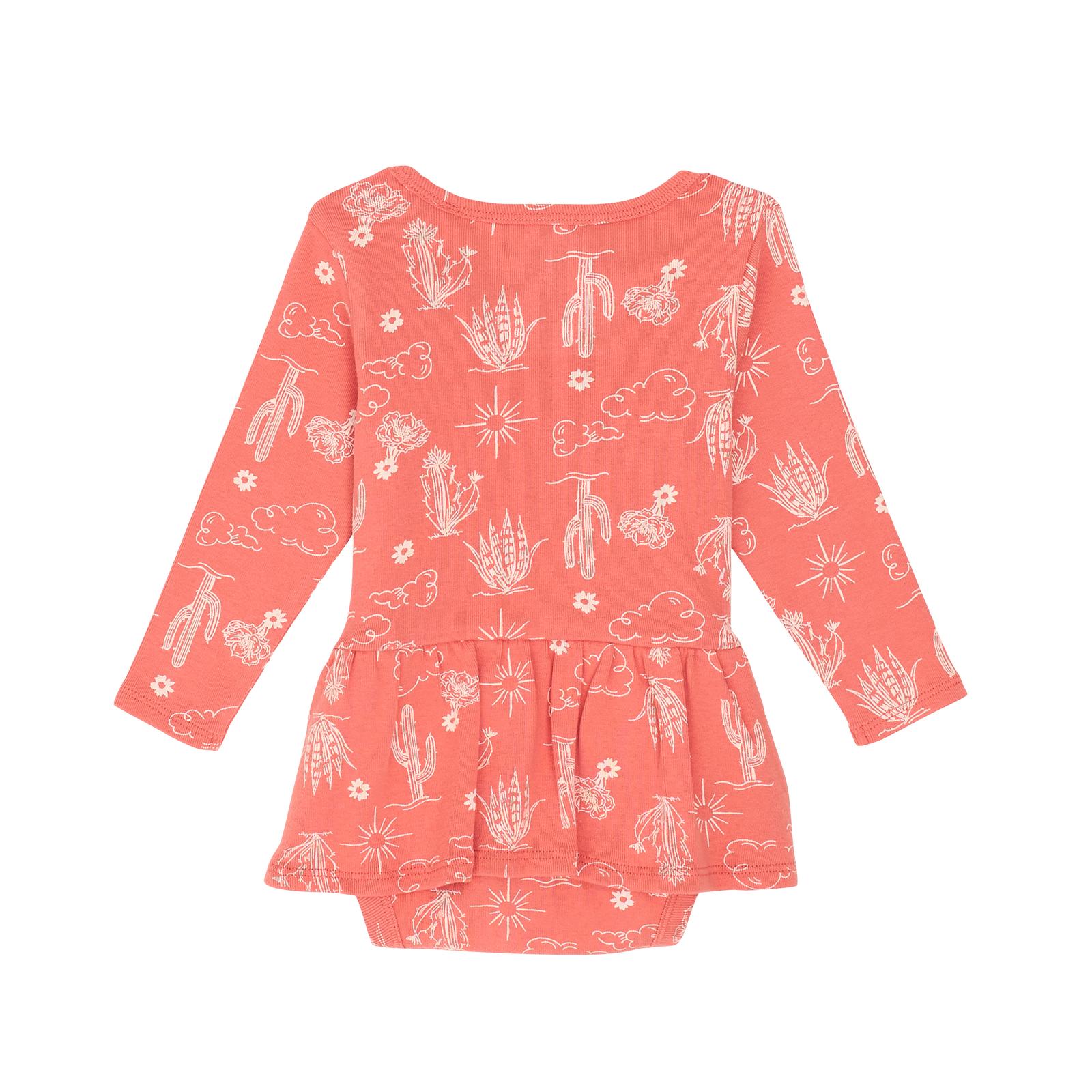 Wrangler® Baby Girls' Desert Icons Skirted Bodysuit – Coral (112367540)