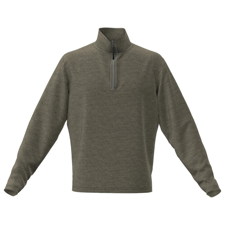 Wrangler George Strait Quarter-Zip Quilted Pullover – Olive (112367929)