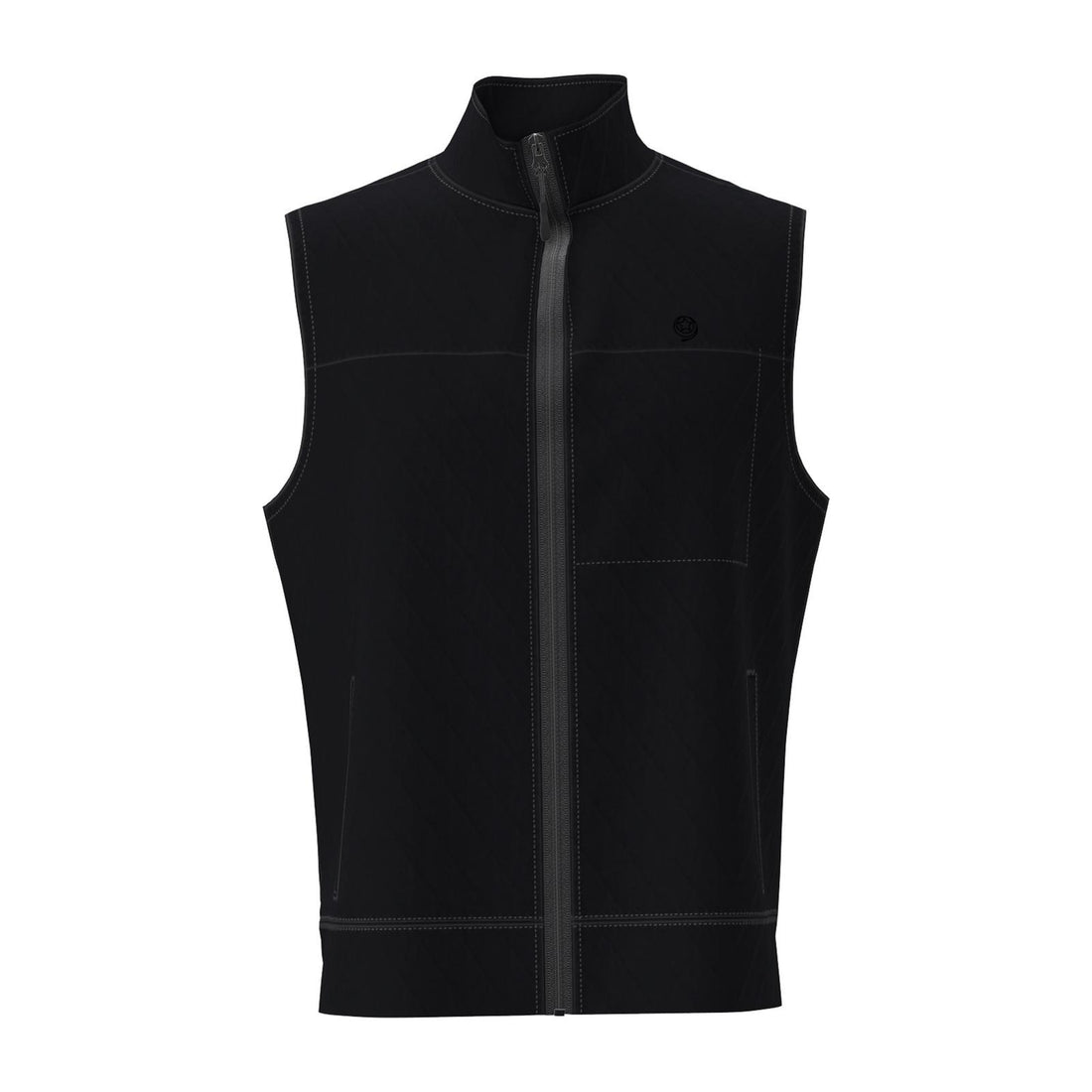 Wrangler George Strait Full Zip Vest – Black (112367931)