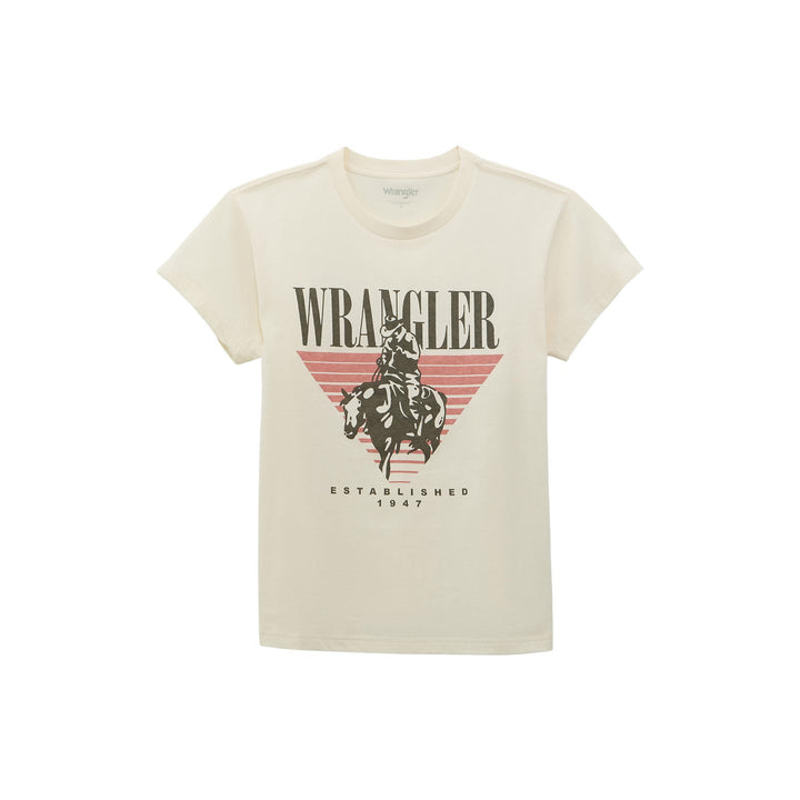 Wrangler Retro Short Sleeve Graphic Tee – Regular Fit – Whisper White (112368864)