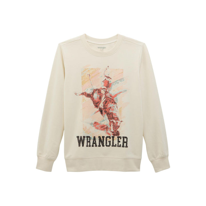 Wrangler Retro® Whisper White Crew Sweatshirt – Regular Fit (112368905)