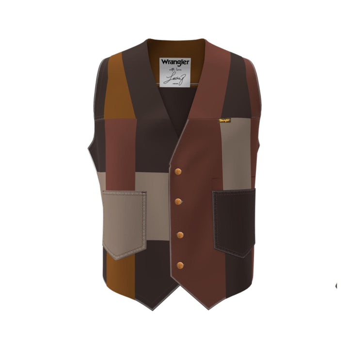 Wrangler® X Lainey Wilson Patchwork Corduroy Vest – Brown (112370396)