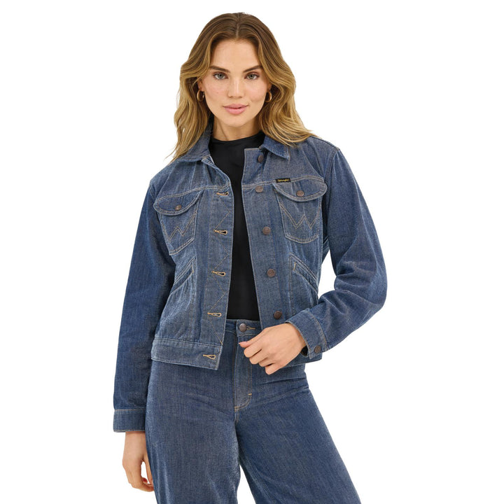Wrangler Retro Party Unlined Denim Jacket — Blue (112372393)