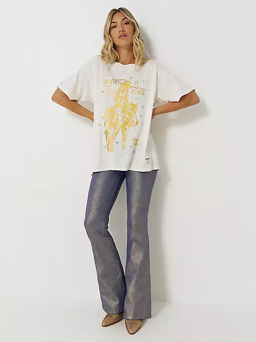 Wrangler® x Lainey Wilson Glitter Flare Jean – Women’s Western Denim (112373925)