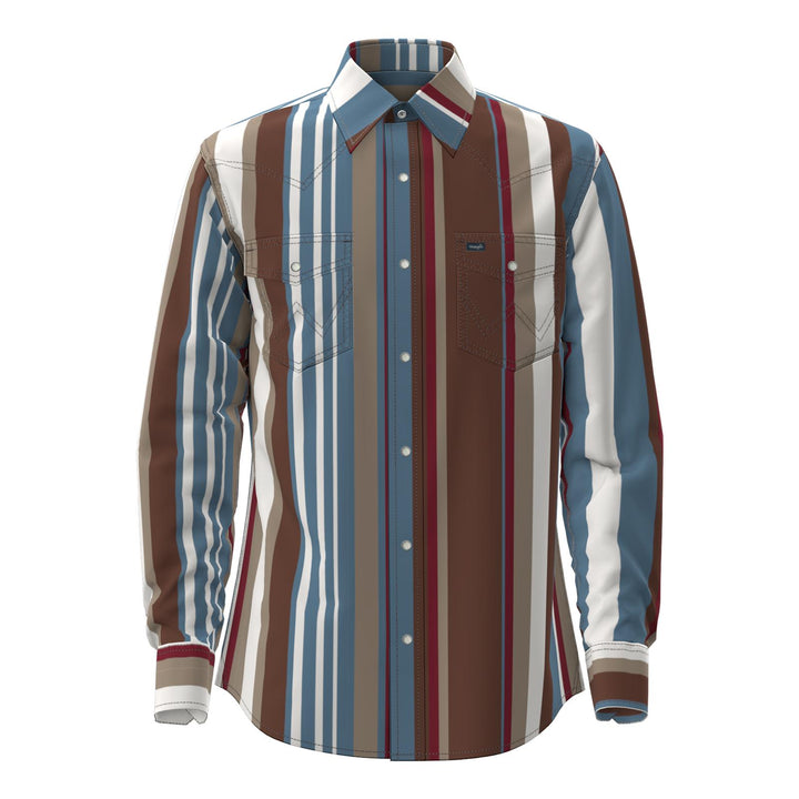Wrangler Vintage Brushpopper Snap Shacket – Tan (Style 112375204)