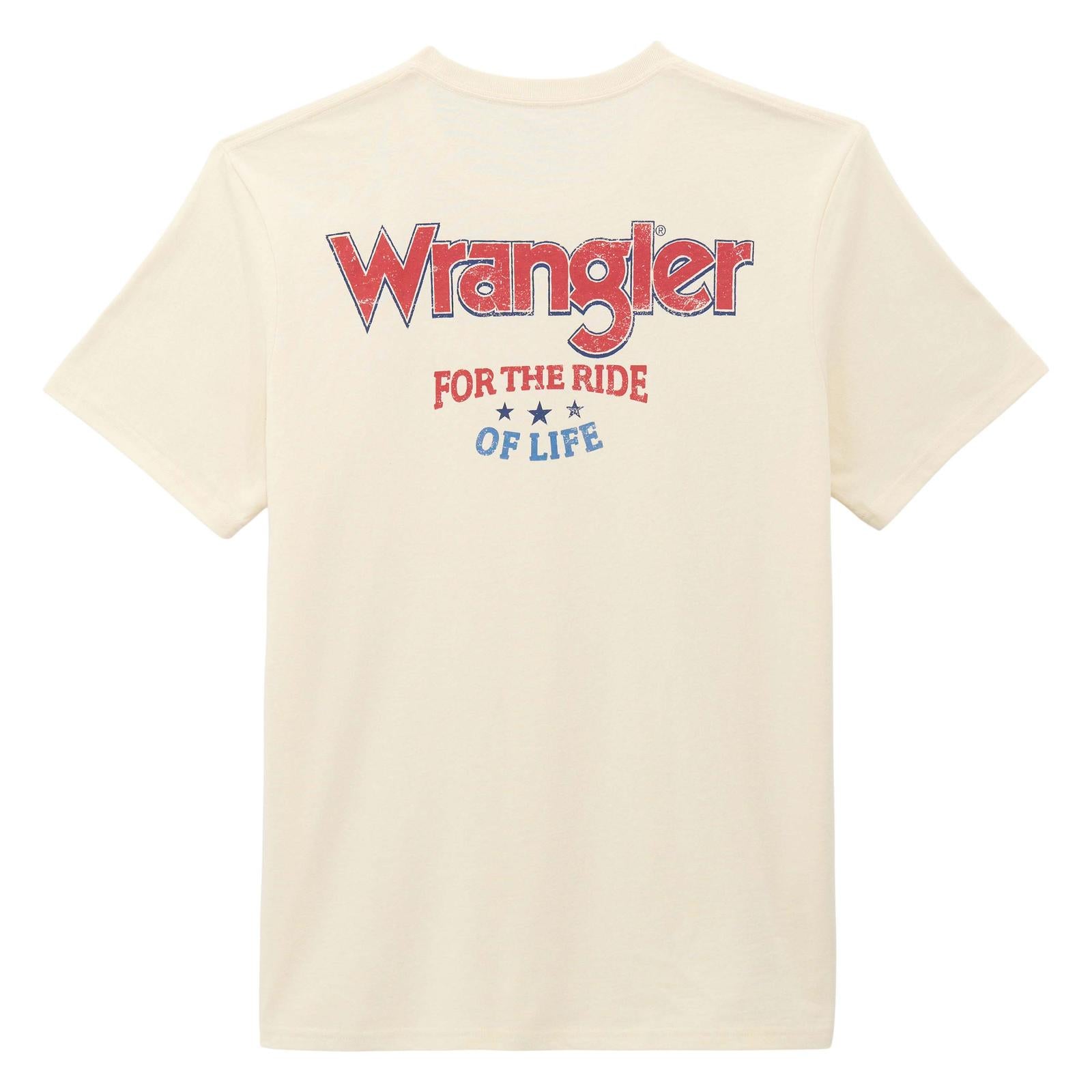 Wrangler® Graphic Short Sleeve T-Shirt – Regular Fit – Antique White | 112375740