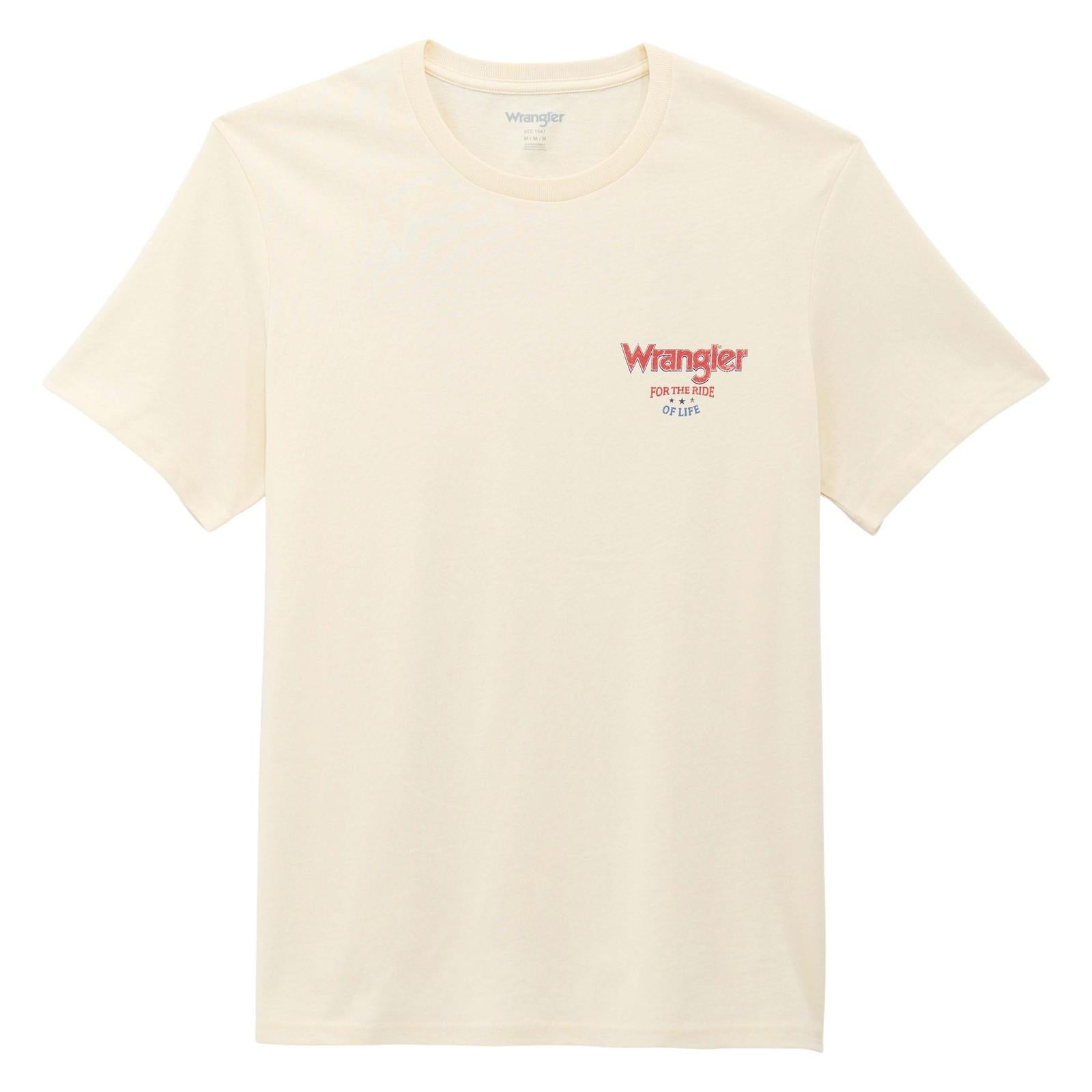 Wrangler® Graphic Short Sleeve T-Shirt – Regular Fit – Antique White | 112375740